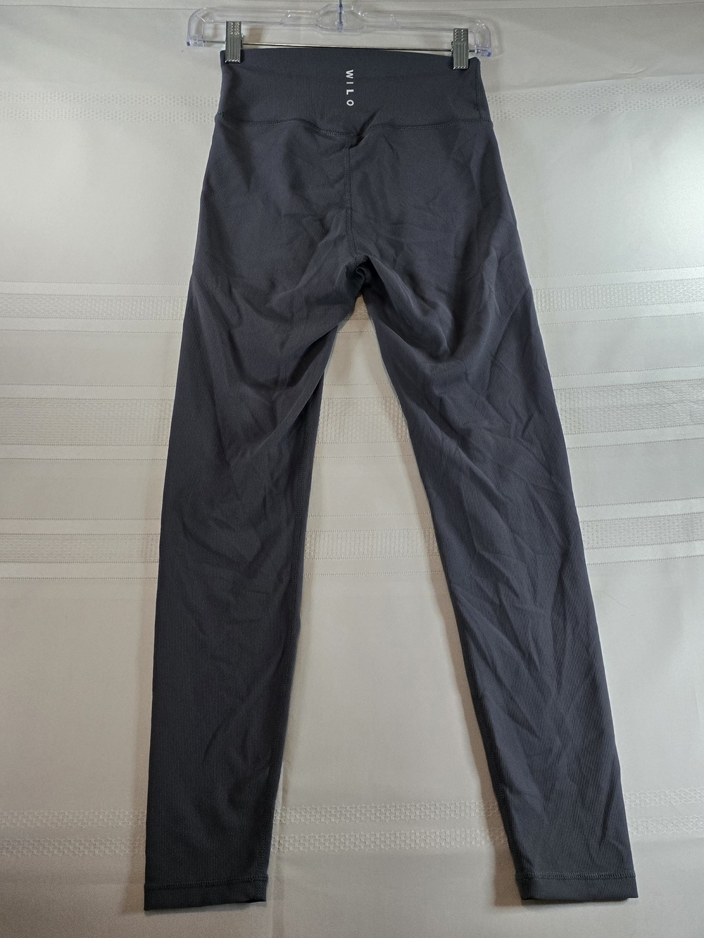 WILO The Label Gray Solid Ankle Leggings High Rise Stretch Yoga Women's S